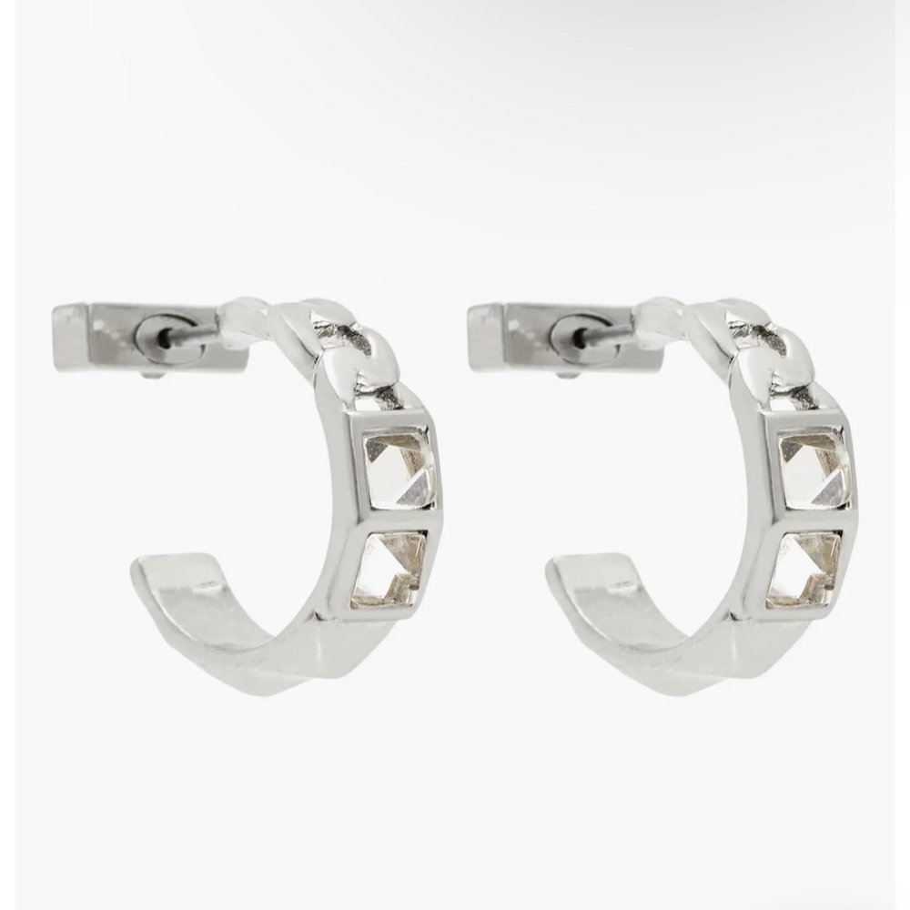 ALL SAINTS Chain & Stud Hoop Earrings
